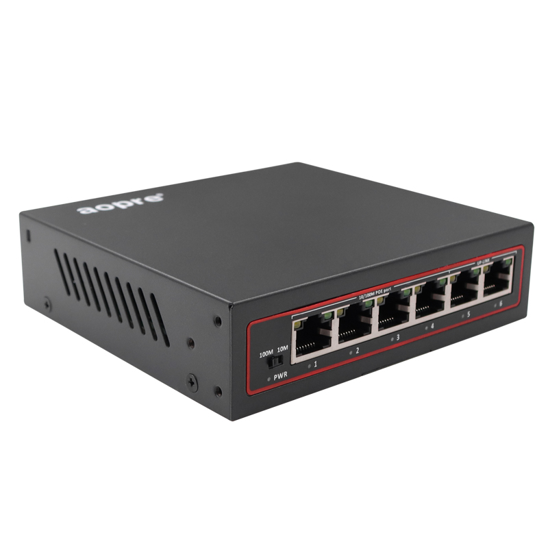 百兆/千兆4口POE供電交換機