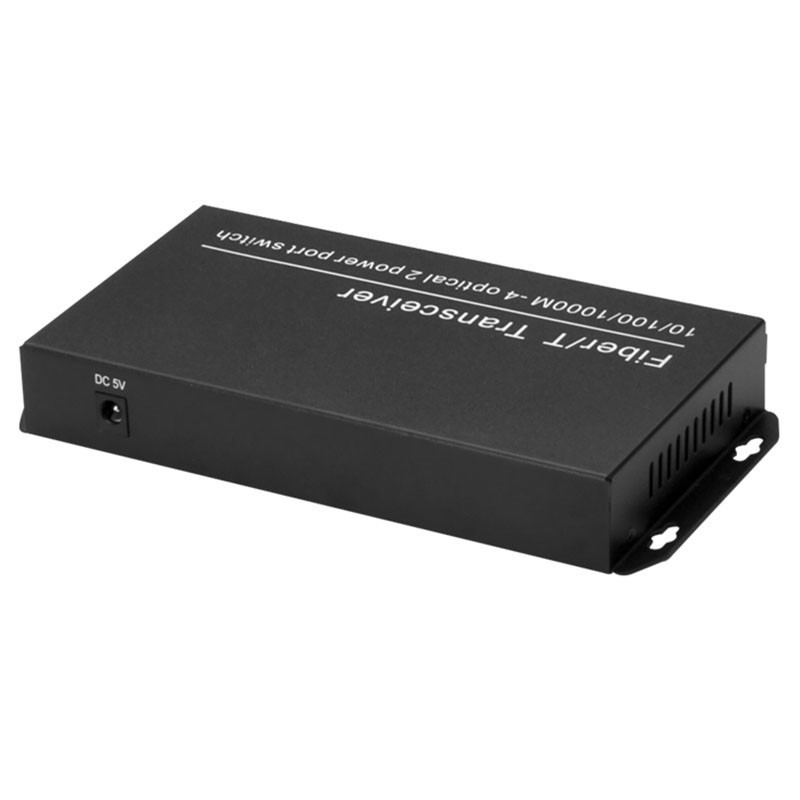 彙聚型百兆/千兆4光2電交換機